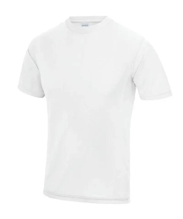 Awdis Just Cool Mens Supercool Performance Tee In Arctic White