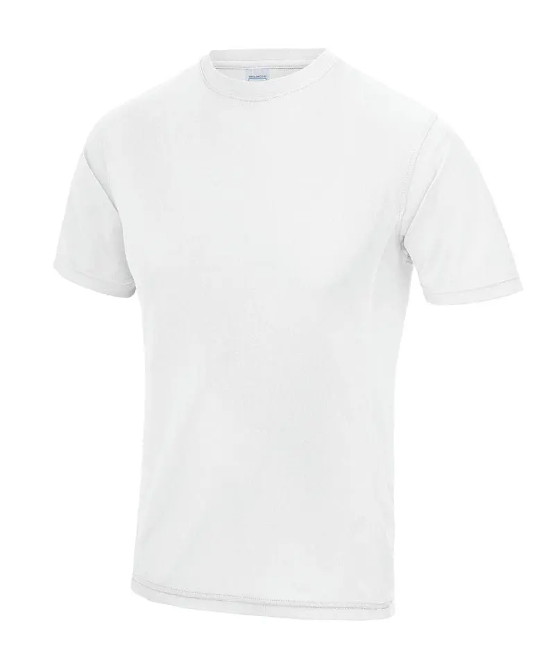 Awdis Just Cool Mens Supercool Performance Tee In Arctic White