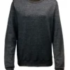 Awdis Just Hoods Girlie Heather Sweatshirt In Black Heather