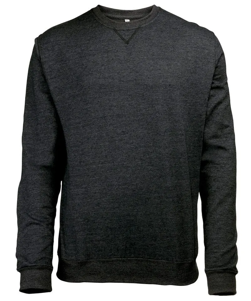 Awdis Just Hoods Mens Heather Sweatshirt In Black Heather
