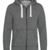 Awdis Just Hoods Mens Space Blend Zoodie In Space Grey And White