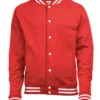 Awdis Just Hoods Unisex College Jacket In Fire Red