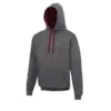 Charcoal/Burgundy