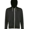 Awdis Just Hoods Womens Heather Zoodie In Black Heather