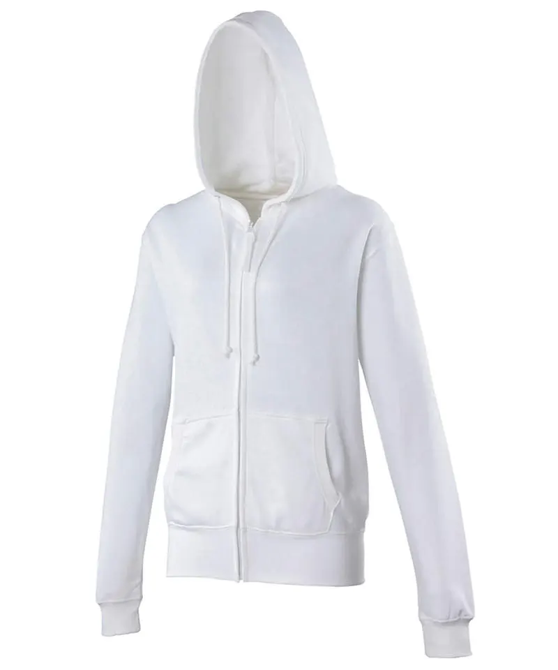 Awdis Just Hoods Womens Zoodie In Arctic White