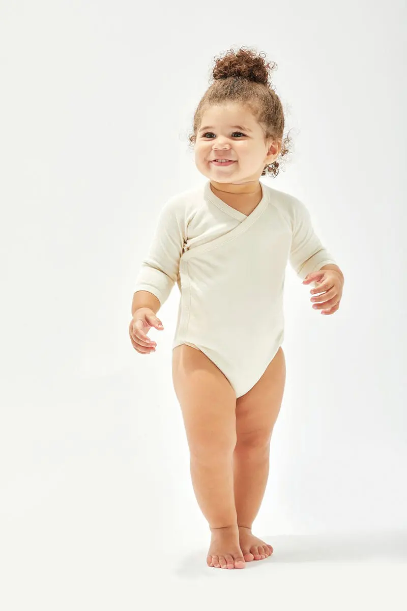 Babybugz Baby Long Sleeve Kimono Bodysuit