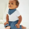 Babybugz Baby Rocks Denim Bandana Bib