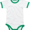 Organic White/Kelly Green