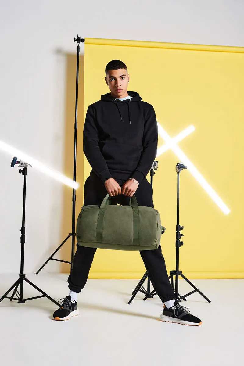 Bagbase Vintage Canvas Barrel Bag