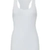 Bella Canvas Womens 2X1 Rib Racerback Longer Length Tank Top