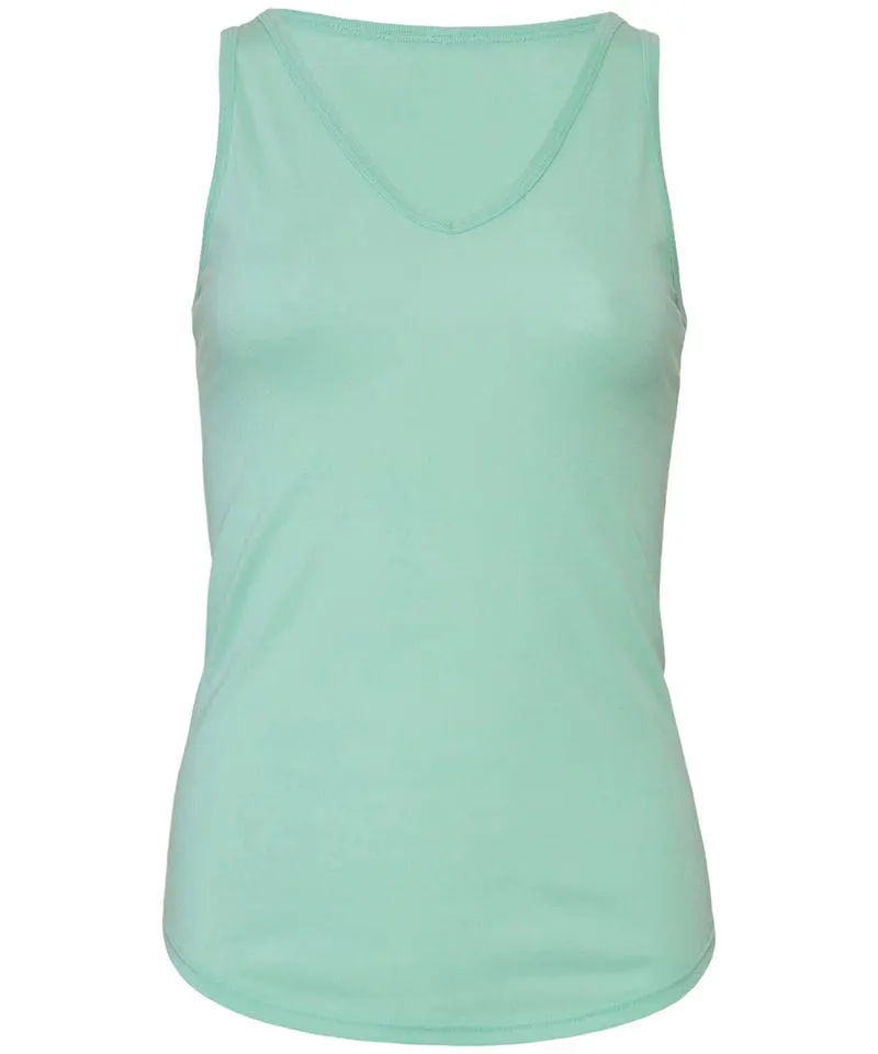 Bella Canvas Womens Flowy V Neck Tank Top