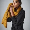Beechfield Cable Knit Melange Scarf