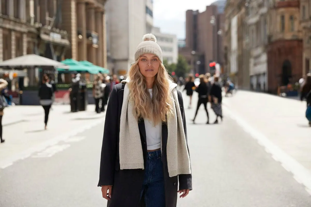 Beechfield Knitted Scarf And Beanie Gift Set