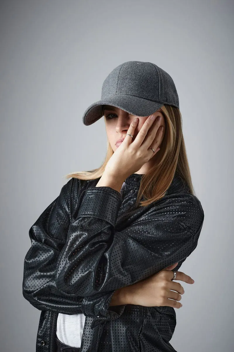 Beechfield Melton Wool 6 Panel Cap