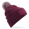 Burgundy/Off White
