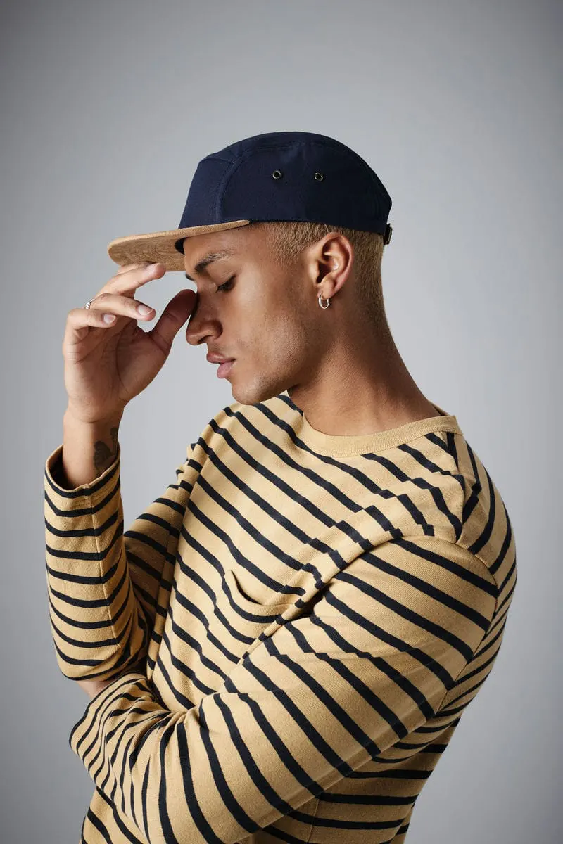 Beechfield Suede Peak 5 Panel Cap