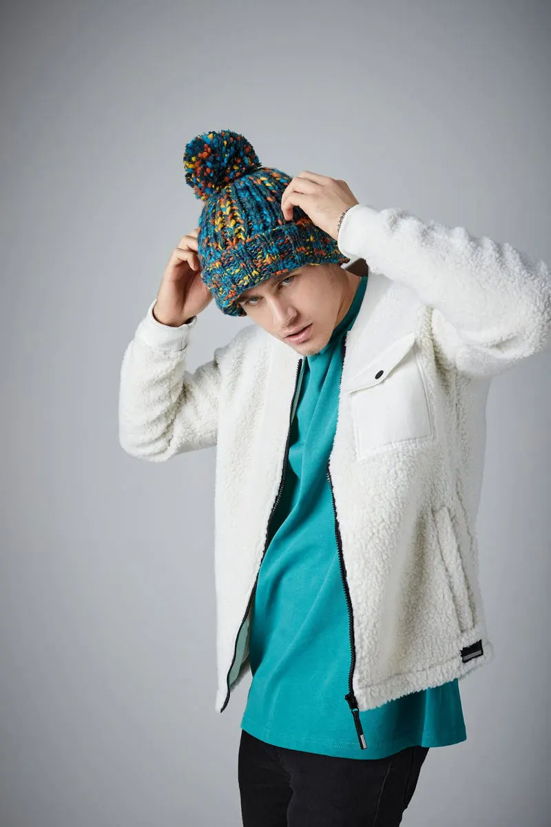 Beechfield Twister Pom Pom Beanie