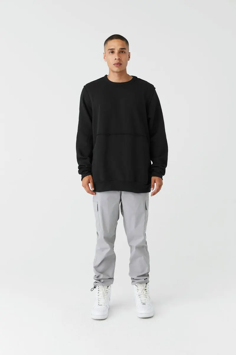 Bella Canvas Unisex Raw Seam Crew Pullover