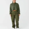 Bella Canvas Womens Cropped Fleece Hoodie