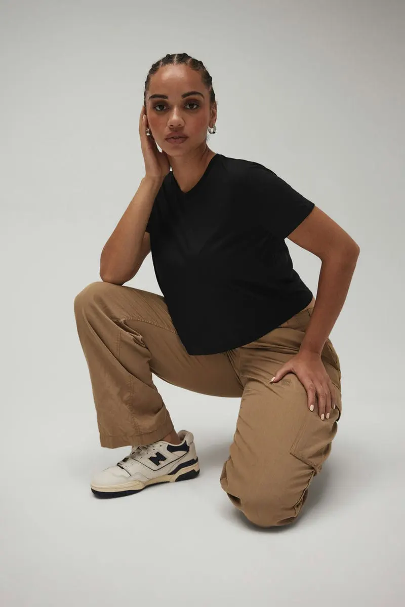 Bella Canvas Womens Flowy Cropped Tee