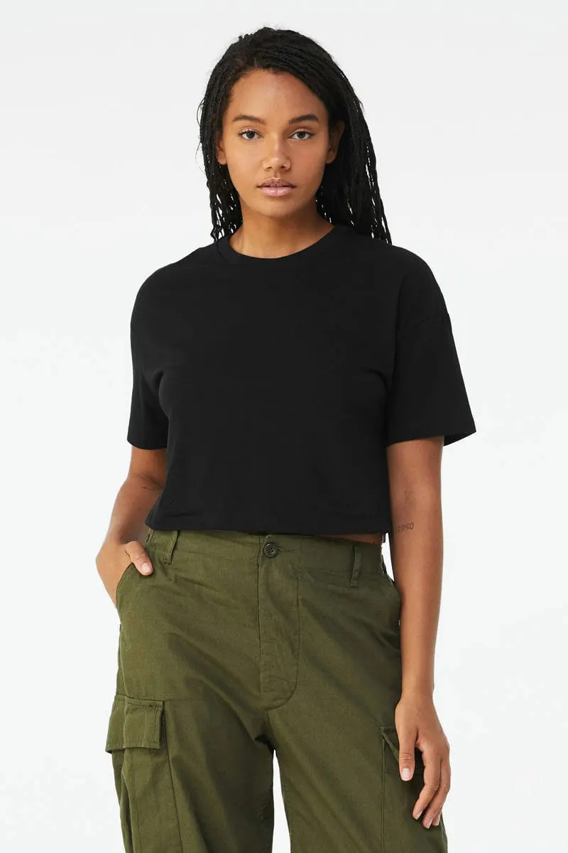 Bella Canvas Womens Jersey Crop Tee