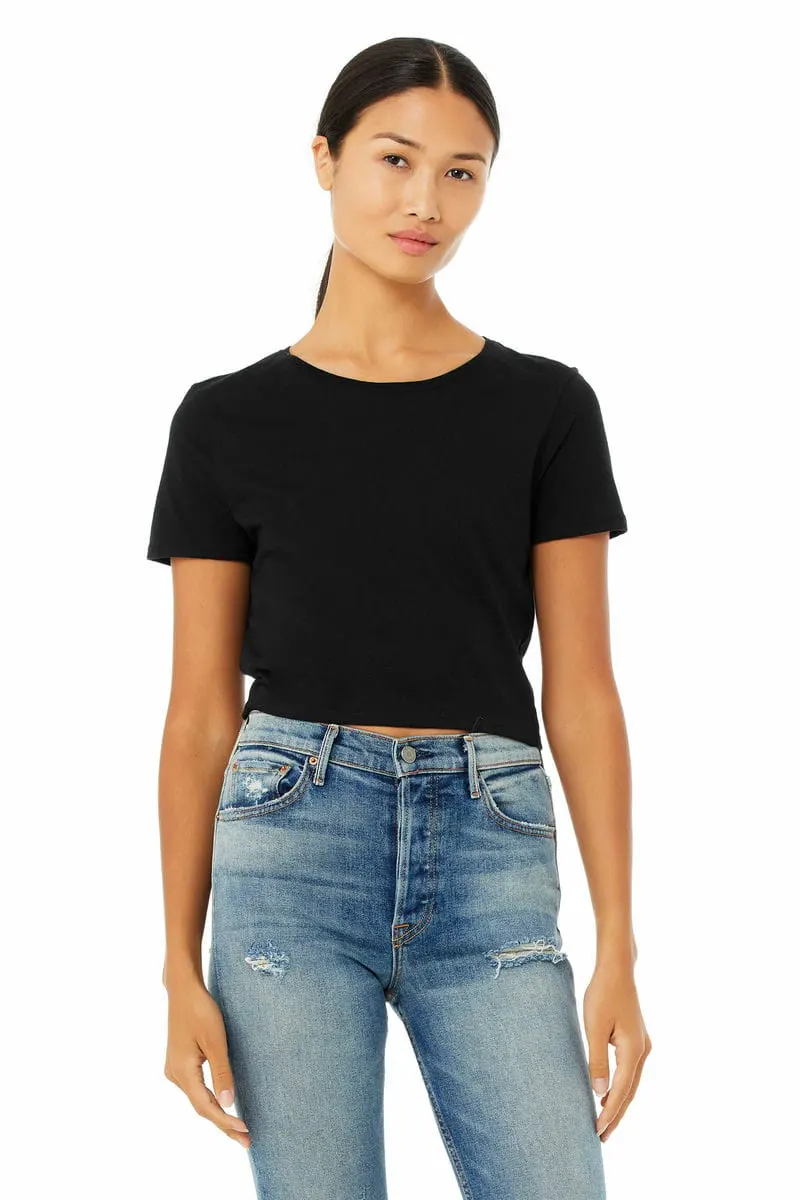 Bella Canvas Womens Polycotton Crop Tee