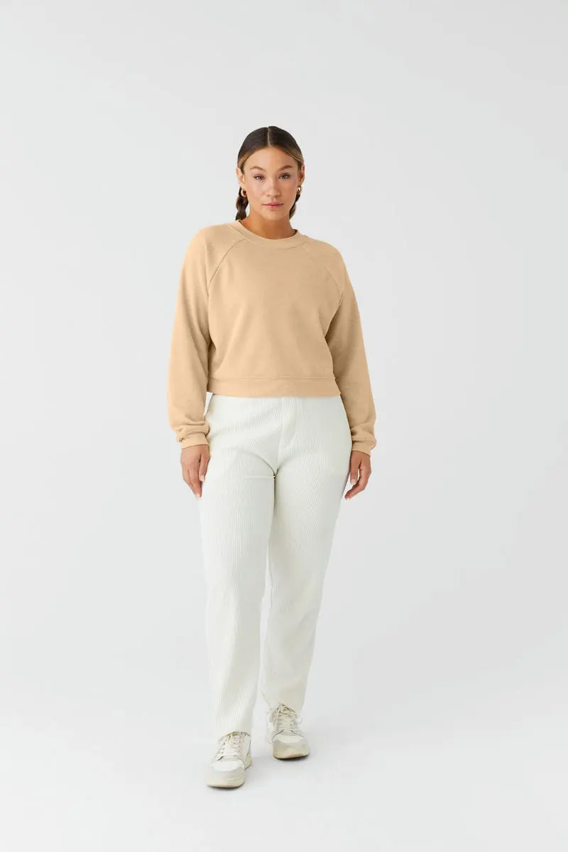 Bella Canvas Womens Raglan Pullover Fleece