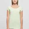 Build Your Brand Basic Womens Wide Neck Tee