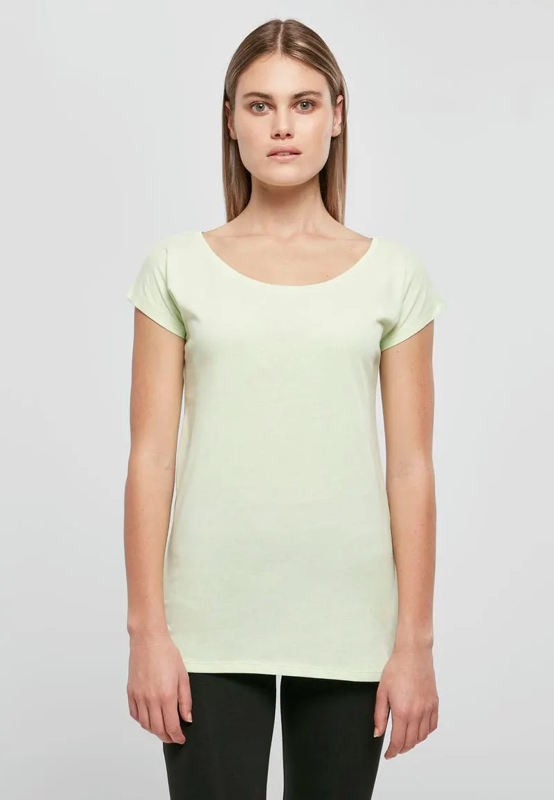 Build Your Brand Basic Womens Wide Neck Tee