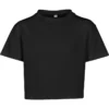 Build Your Brand Girls Cropped Jersey Tee