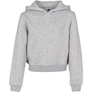 Build Your Brand Girls Cropped Sweat Hoodie