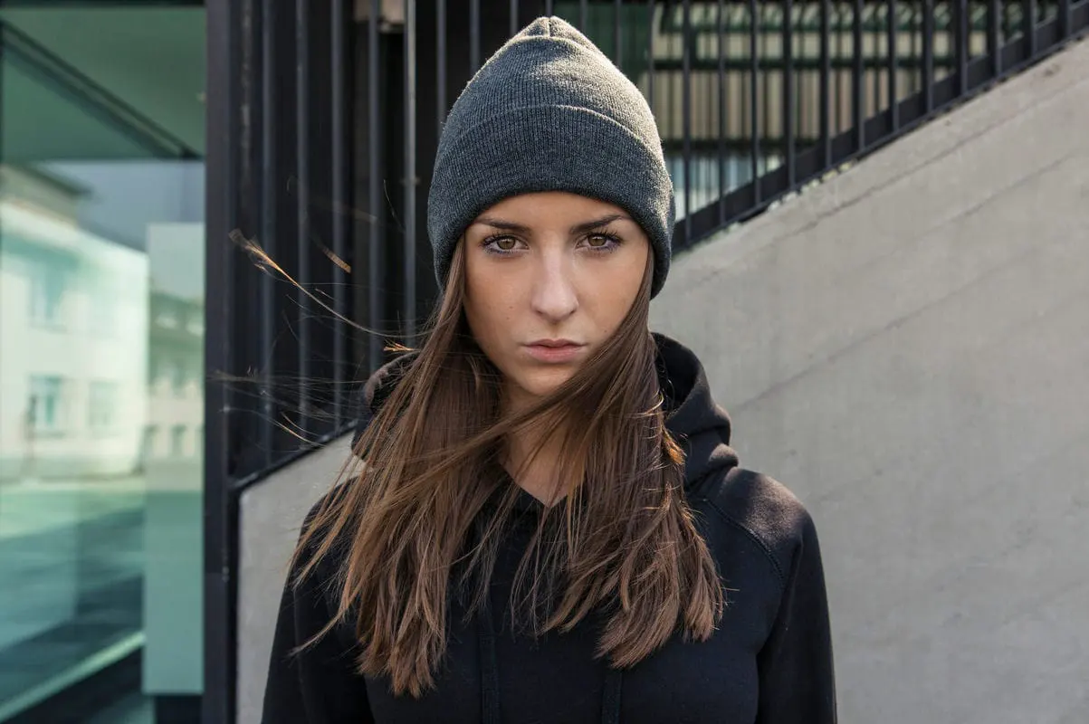 Build Your Brand Heavy Knit Beanie