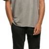 Build Your Brand Mens Acid Washed Heavy Oversized Tee