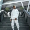 Build Your Brand Mens Basic Pullover Jacket