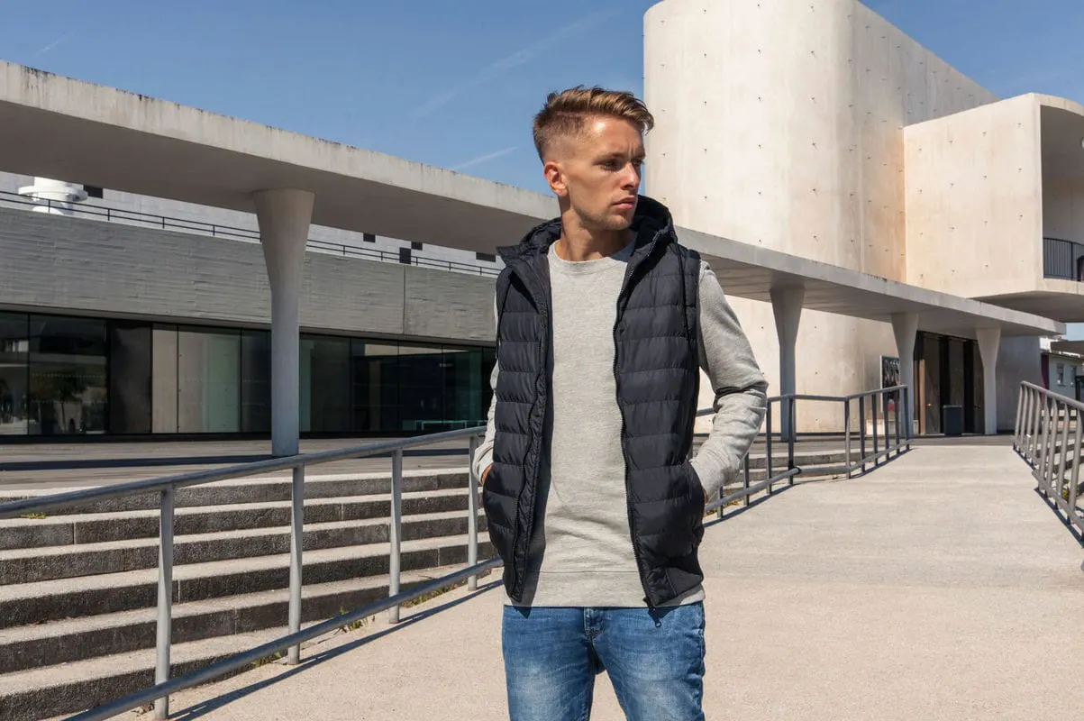 Build Your Brand Mens Bubble Vest