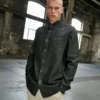 Build Your Brand Mens Denim Shirt