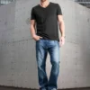 Build Your Brand Mens Light T Shirt V Neck