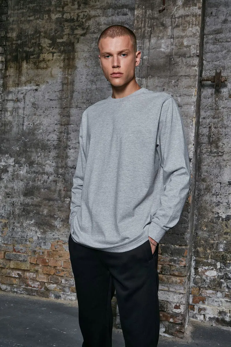 Build Your Brand Mens Long Sleeve With Cuff Rib