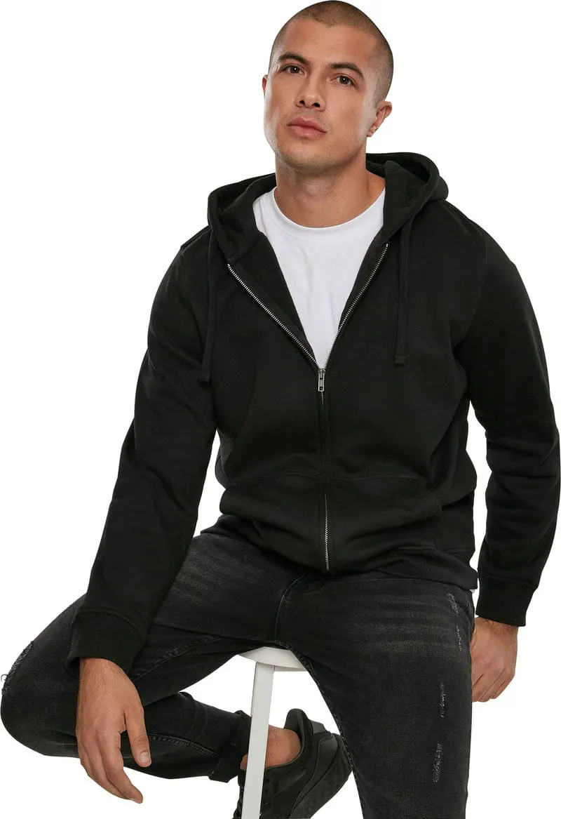 Build Your Brand Mens Merch Zip Hoodie