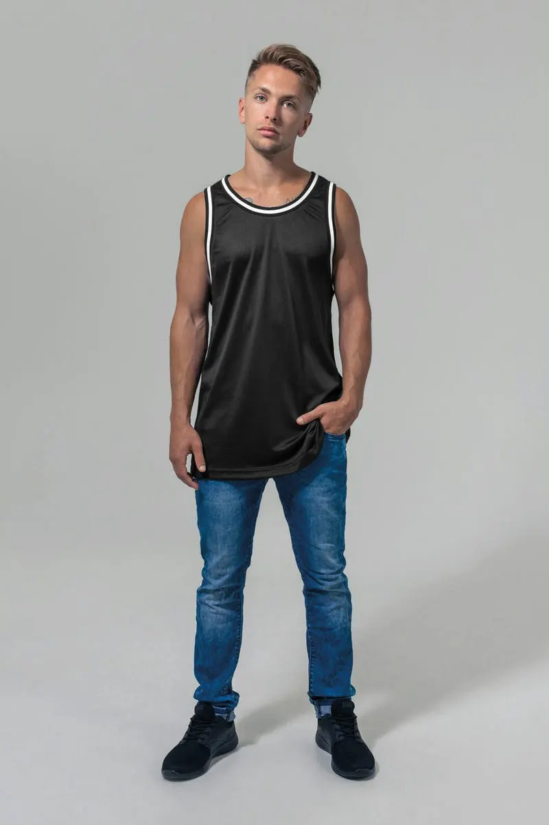 Build Your Brand Mens Mesh Tank Top