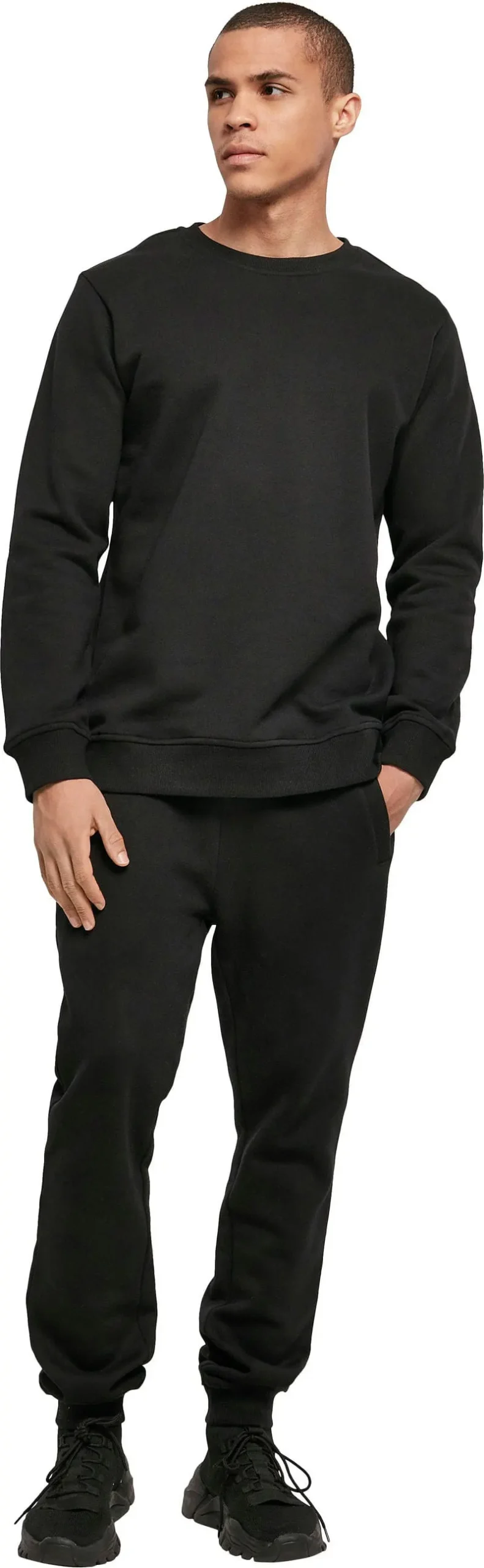 Build Your Brand Mens Organic Basic Crew