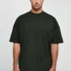 Build Your Brand Mens Oversized Mock Neck Tee