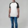 Build Your Brand Mens Raglan Contrast Tee