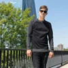 Build Your Brand Mens Raglan Crew Neck
