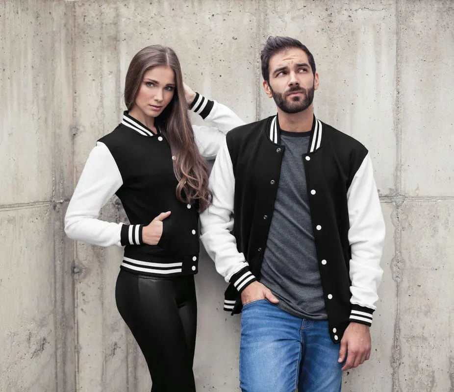 Build Your Brand Mens Sweat College Jacket