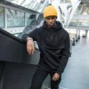 Build Your Brand Mens Sweat Pullover Hoodie