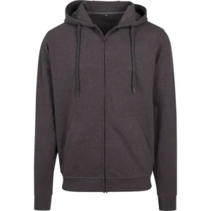Build Your Brand Mens Terry Zip Hoodie