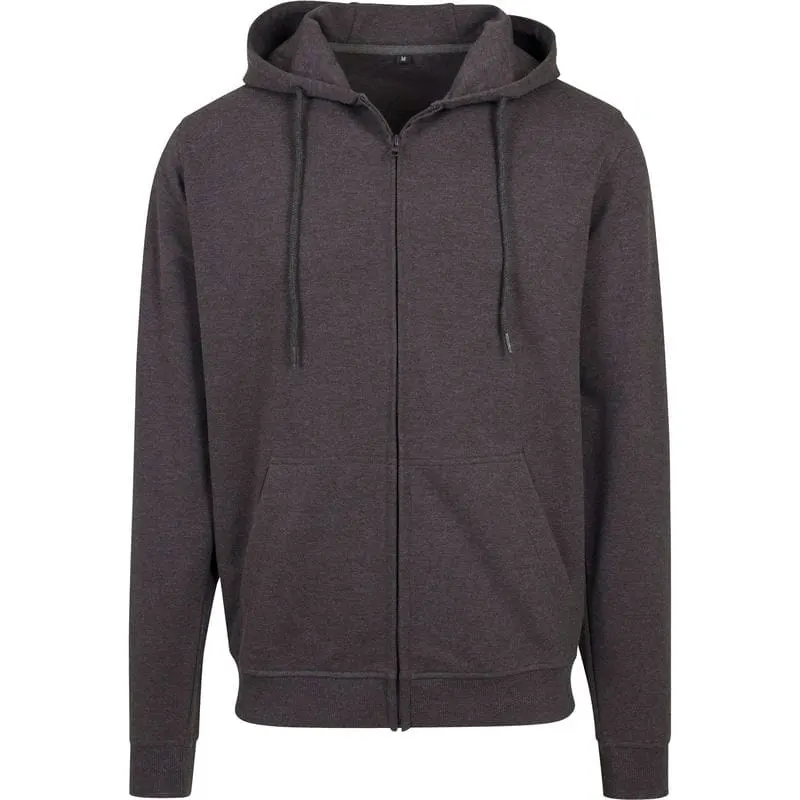 Build Your Brand Mens Terry Zip Hoodie