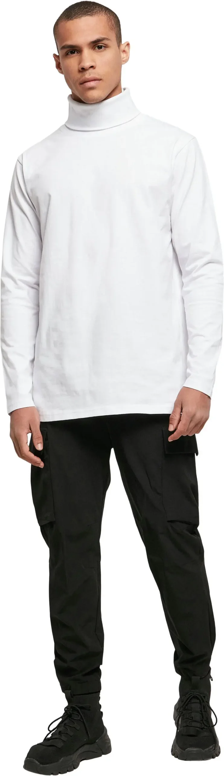 Build Your Brand Mens Turtle Neck Long Sleeve