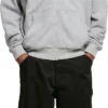 Build Your Brand Mens Ultra Heavy Zip Hoodie